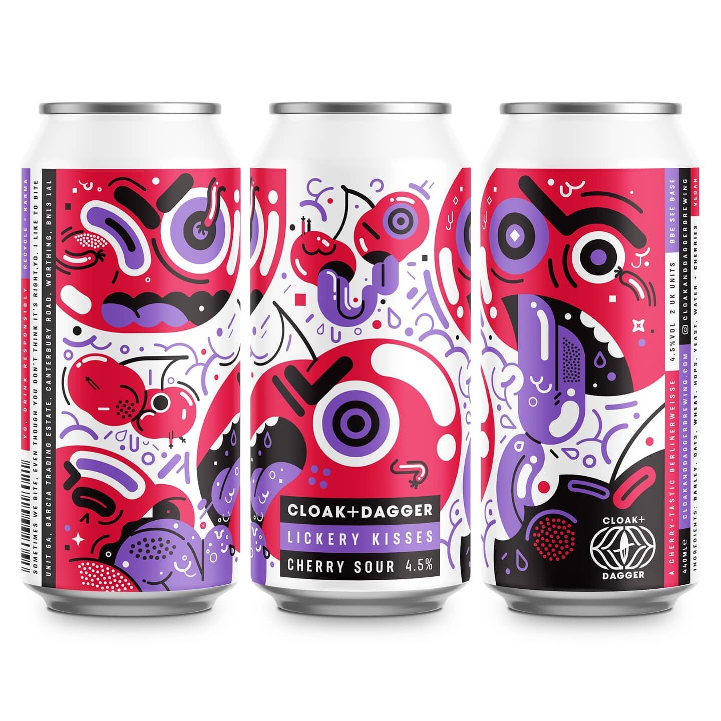 Brewed with 1/3 of a ton of sour and sweet cherries, Lickery Kisses delivers a juicy soft sweetness, with a mellow sour zing. Sunshine in a can!